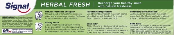 Зубна паста Signal Herbal Fresh Природна свіжість для всієї родини, 75 мл