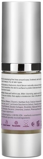 Сироватка для обличчя Now Solutions Hyaluronic Acid Firming Serum з гіалуроновою кислотою, 30 мл
