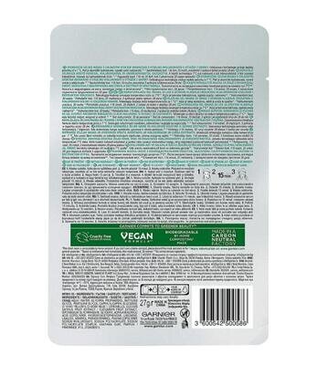 Маска тканинна для обличчя Garnier Skin Naturals Гіалуронова з ефектом охолодження та зволоження, 27 г
