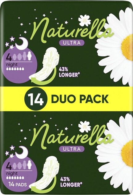 Прокладки гігієнічні Naturella Ultra Night 7 крапель, 14 шт