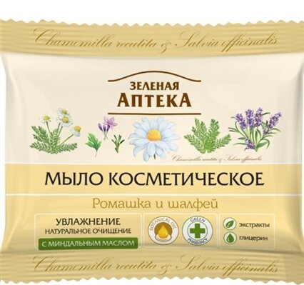 Мило косметичне Зелена Аптека Ромашка і шавлія, 75 г