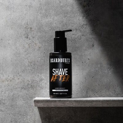 Крем після гоління Beardburys Amber Midnight відновлювальний, 150 мл