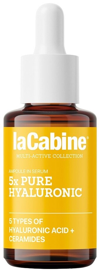 Сироватка для обличчя La Cabine 5x Pure Hyaluronic з 5 гіалуроновими кислотами проти зморшок зволожуюча, 30 мл