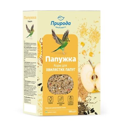 Корм для хвилястих папуг Природа PR241083 Папужка Енергія, 500 г