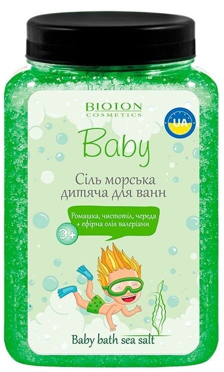 Сіль морська для ванн Bioton Cosmetics Baby Біотошка дитяча, 750 г