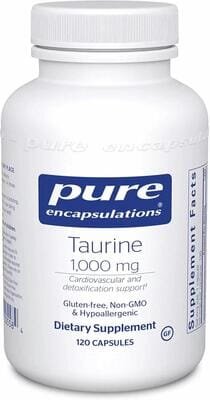 Таурин Pure Encapsulations Taurine 1000 мг, 120 капсул