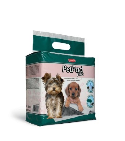 Пелюшки для тварин Padovan Pet Pad Plus з активованим вугіллям та феромонами 60 x 60 см, 10 штук