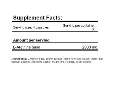 L-аргінін Amix Nutrition L-Arginine, 120 капсул