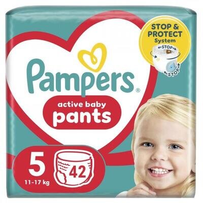 Підгузки-трусики Pampers Pants дитячі розмір 5, 12-17 кг, 42 шт