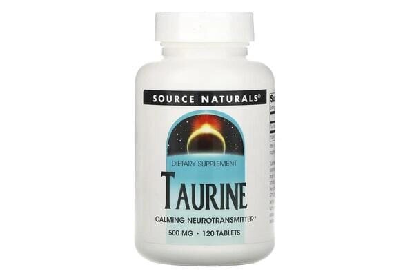 Таурин Source Naturals Taurine 500 мг, 120 таблеток