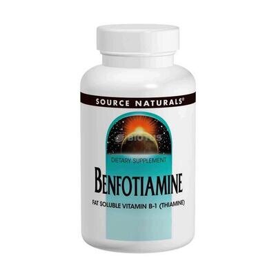 Бенфотіамін Source Naturals Benfotiamine 150 мг, 30 таблеток