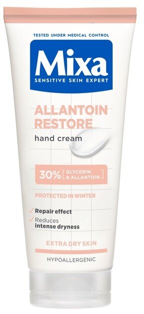 Крем для рук Mixa Allantoin Restore з гліцерином відновлювальний для дуже сухої шкіри рук, 100 мл