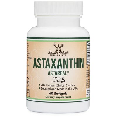 Астаксантин Double Wood Astaxanthin 12 мг, 60 гелевих капсул