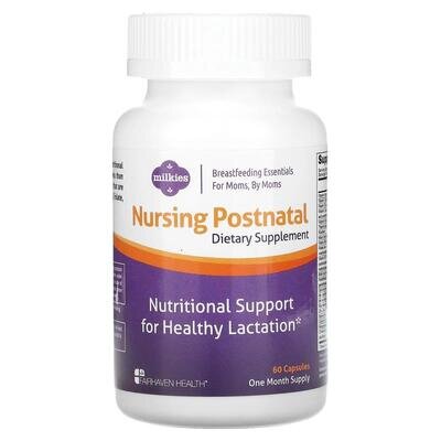 Вітаміни постнатальні Fairhaven Health Nursing Postnatal, 60 капсул