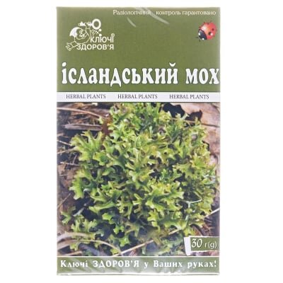 Фіточай Ключі Здоров'я Ісландський мох по 30 г у пач.