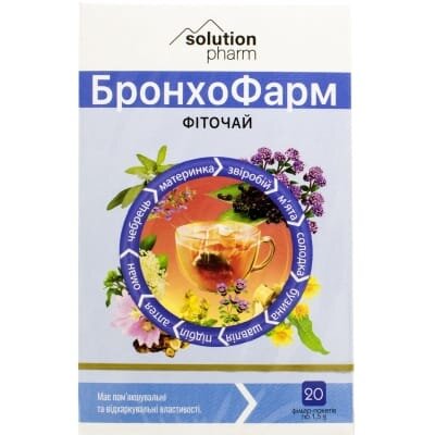 БронхоФарм Solution Pharm фіточай по 1,5 г №20 у філ.-пак.