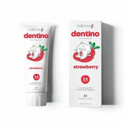 Зубна паста-гель Brillante Dentino Kids Strawberry, 50 мл