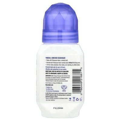 Дезодорант кульковий Crystal Lavender & White tea натуральний без алюмінію, 66 мл