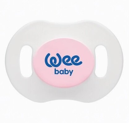Набір пустушок силіконових Wee Baby День-ніч №2, ортодонтичні 6-18 місяців, 2 шт