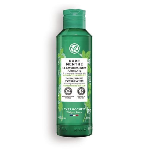 Лосьйон-пудра для обличчя Yves Rocher Pure Menthe з М’ятою для матовості, 150 мл