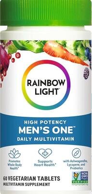 Мультивитамины для мужчин Rainbow Light Men's One, 60 вегетарианских таблеток