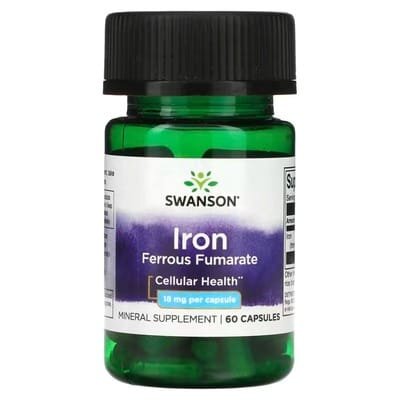Заліза фумарат Swanson Ferrous Fumarate капсули по 18 мг №60