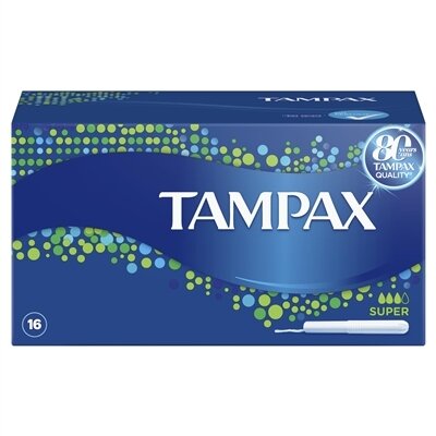 Тампони Tampax Super з аплікатором, 3 краплі, 16 штук