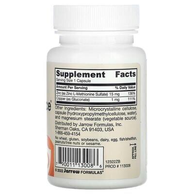 Цинк баланс Jarrow Formulas Zinc Balance, 100 капсул