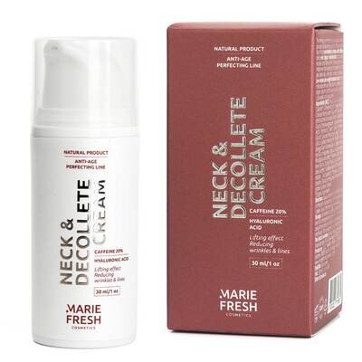 Крем-ліфтинг для зони декольте Marie Fresh з кофеїновим комплексом, 30 мл