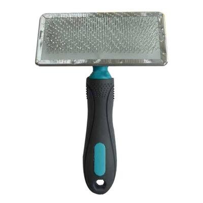 Щітка-пуходерка M-Pets Slicker Brush з напиленням на зубцях для догляду за шерстю собак, 12x18 см