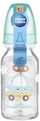 Пляшечка Canpol Babies 42/202 скляна з малюнком, 120 мл