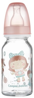Пляшечка Canpol Babies 42/202 скляна з малюнком, 120 мл