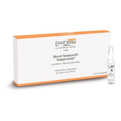 Cироватка ампульна Effiderm Serum Tenseur-Lift зволоження та ліфтинг «Миттєве сяяння» з LIFTLINE, 7 ампул по 3 мл