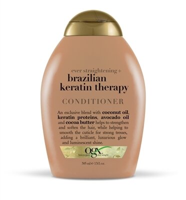 Кондиціонер Ogx Brazilian Keratin Smooth Розгладжуючий для зміцнення волосся, 385 мл