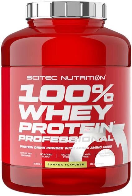 Протеїн Scitec Nutrition 100% Whey Protein Prof, банан, 2350 г