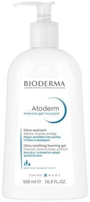 Гель Bioderma Atoderm Intensive очищуючий для обличчя та тіла, для сухої атопічної шкіри, 500 мл