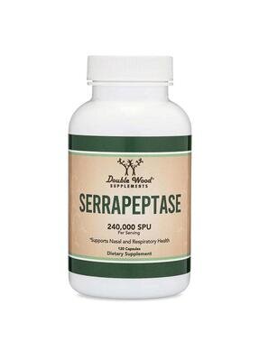 Серрапептаза Double Wood Serrapeptase Proteolytic Enzyme 240 000 SPU, 120 капсул