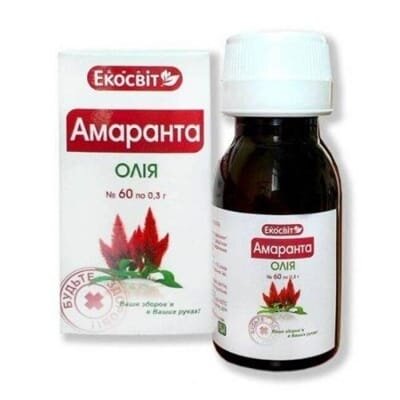 Амаранта олія Екосвіт капсули по 0,3 г №60
