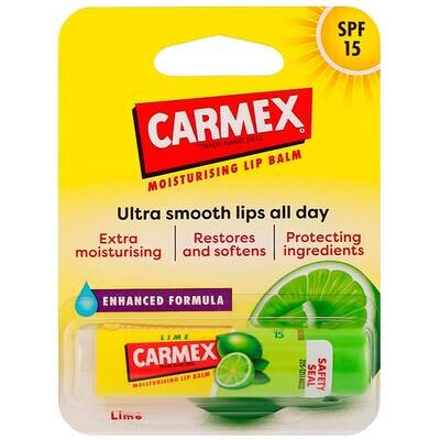 Бальзам для губ Carmex SPF15 зі смаком Лайму, 4,25 г стік