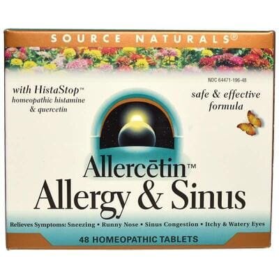 Аллерцетин Source Naturals Allercetin Allergy & Sinus, 48 таблеток
