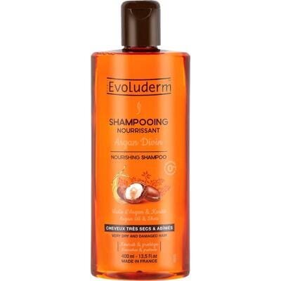 Шампунь Evoluderm для сухого та пошкодженого волосся живильний з аргановою олією, 400 мл