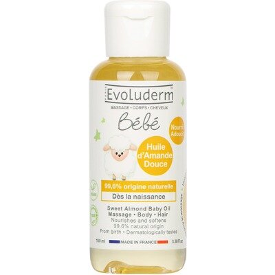 Олія для тіла Evoluderm Bebe масажна дитяча, 100 мл