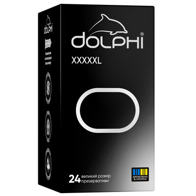 Презервативи Dolphi XXXXXL збільшеного розміру, 24 штуки