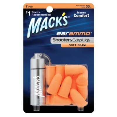 Беруші MACK`S Ear Ammo із пінопропілену захист від шуму до 30 дБ з контейнером, 7 пар