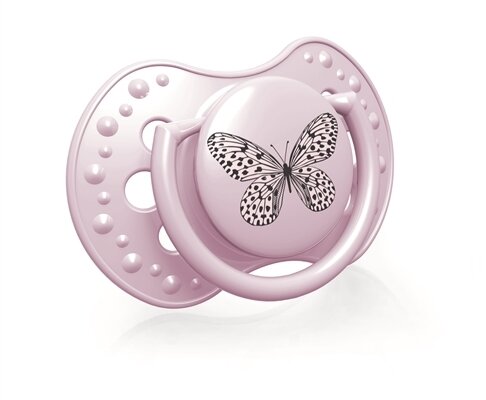 Пустушка силіконова Lovi Botanic динамічна, 22/871girl, 6-18 місяців, 2 шт