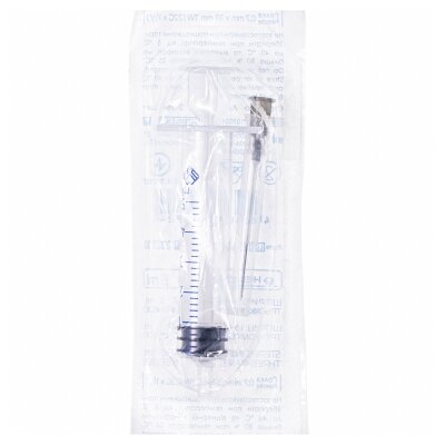 Шприц 5 мл Arterium 3-х компонентний з голкою 22G (0,7 мм х 38 мм), 1 штука