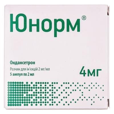 Юнорм розчин д/ін. 2 мг/мл по 2 мл №5 в амп.