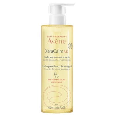 Олія для душу Avene XeraCalm A.D очищуюча ліпідовідновлююча для сухої, схильної до атопії або свербежу шкіри, 400 мл