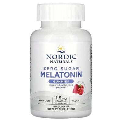 Мелатонін Nordic Naturals Melatonin Gummies 1,5 мг смак малини, жувальні пастилки №60