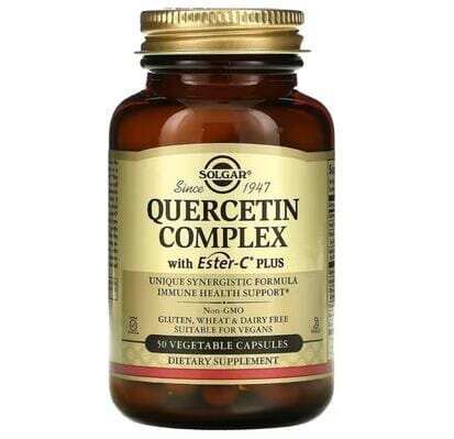 Кверцетин з Естер-С Solgar Quercetin Complex with Ester-C Plus вег. капсули №50
